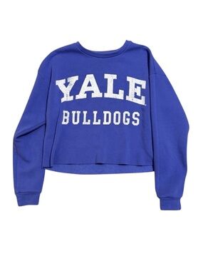 YALE Cropped Sweatshirt with Vintage Appearance